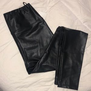 $29 LADIES FAUX LEATHER JOGGERS